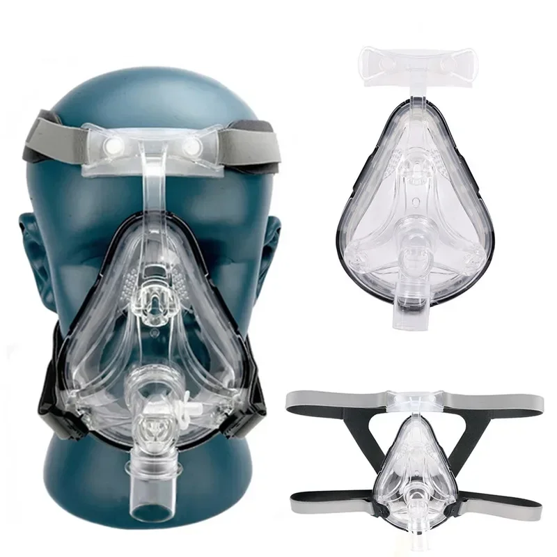 Mascarilla nasal BMC para todo el rostro de todas las tallas con casco y cojines SML de 3 tamaños CPAP y máscara APAP CPAP automática Apnea de ronquidos durante el sueño