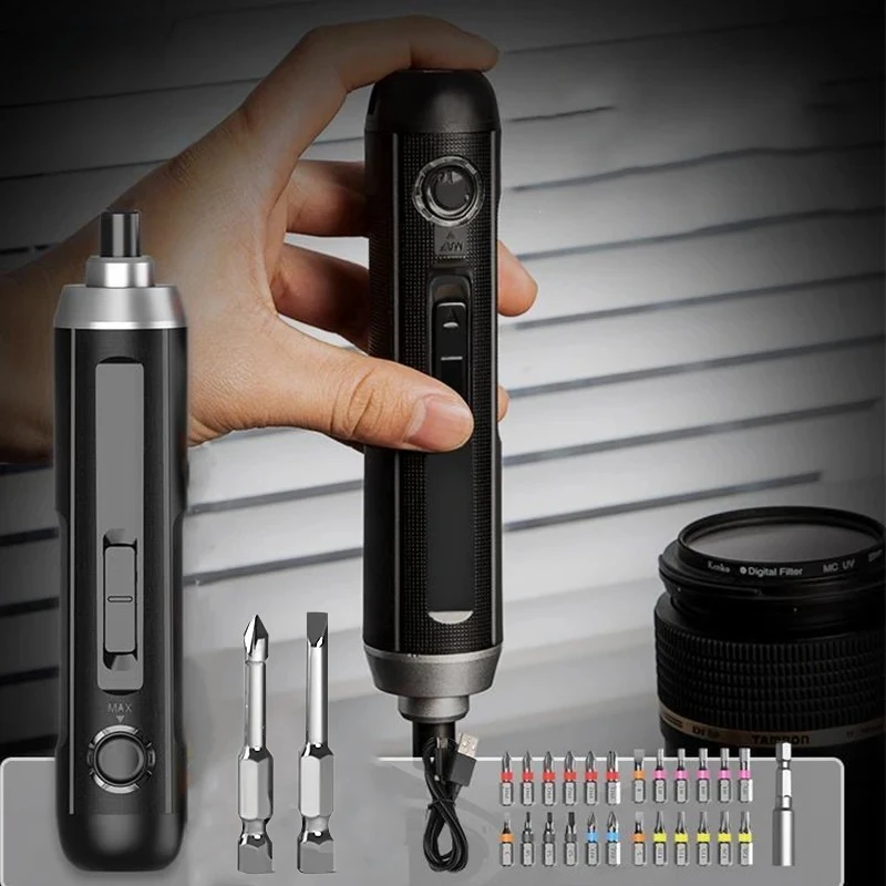 

Electrical Screwdriver Set 25 in 1 Screw Driver Bits Electric Household Assembly Tools Rechargeable Lithium Battery