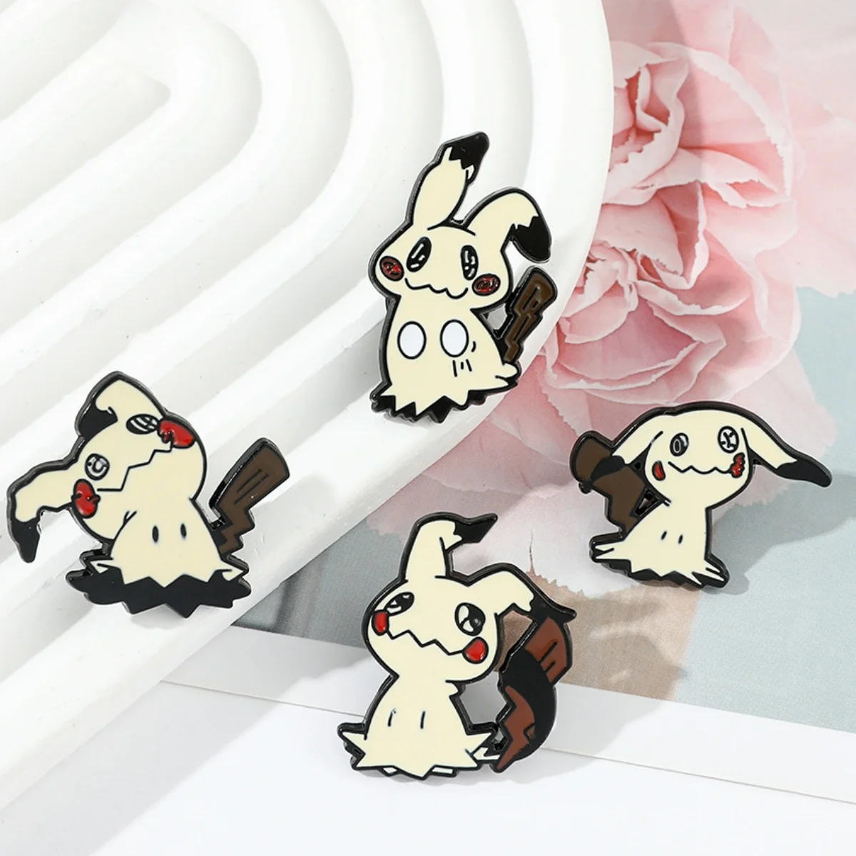 

pokemon pikachu cute brooch cartoon creative personality styling spoof Pokemon metal badge children halloween birthday gift