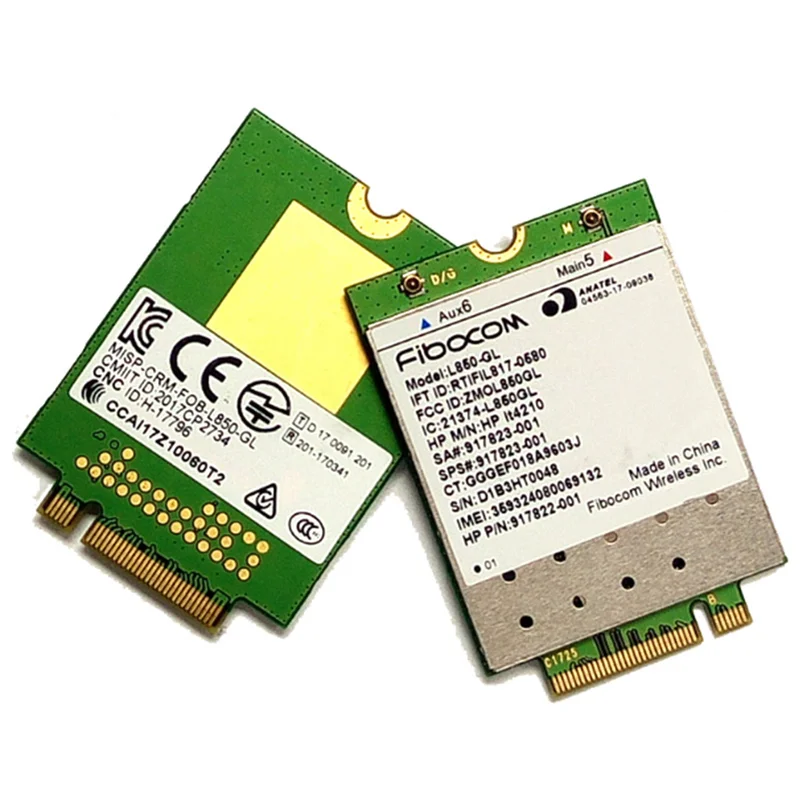 【Venta Flash】 10X L850-GL LT4210 FDD-LTE TDD-LTE Tarjeta 4G Módulo 4G SPS, 917823-001 para portátil 430 440 450 G5