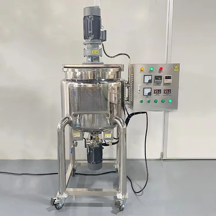 50L 100L Stainless Steel Emulsifier Mixing Tank Homogenizer Mixer Shampoo Detergent Liquid Soap Maker