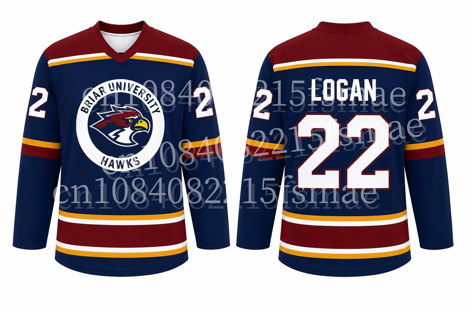 Briar University Hockey-Trikot Garrett Graham 44 Tucker 46 Eishockey-Trikots Buch Cosplay Herren Sportshirt Sweatshirts Uniform – Detail 8