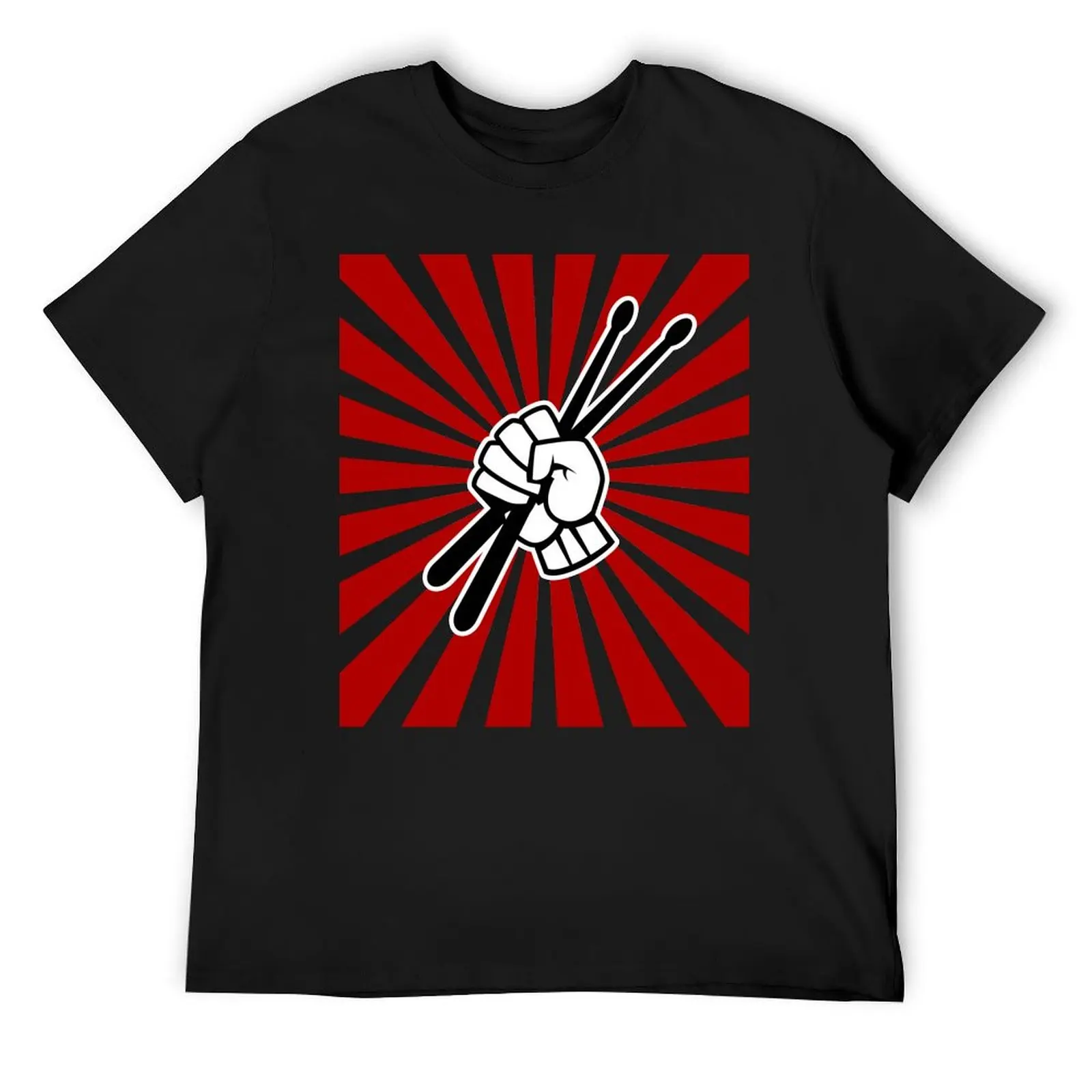 

Drummer Drumsticks Hand Graphic T-Shirt Clothing summer top custom shirt mens workout shirts