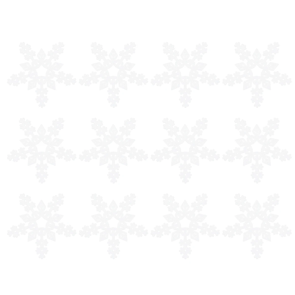 

1Set Christmas Snowflake Pendants with Ropes DIY Snowflakes Decoration Party Prop Christmas Ornament Snowflake Hanging Decor