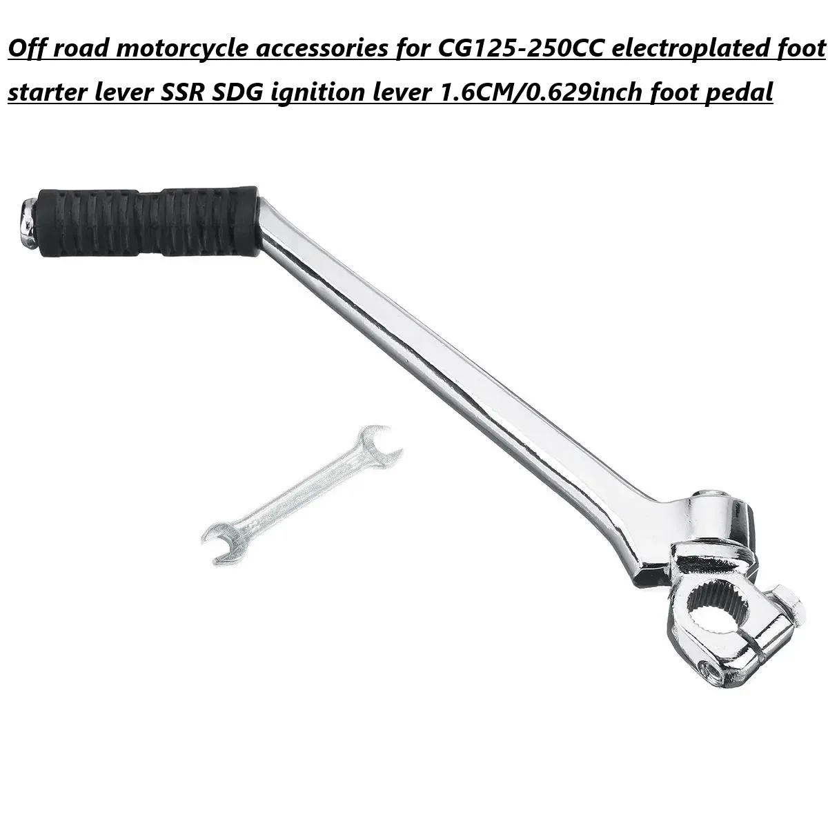 

Off road motorcycle accessories for CG125-250CC electroplated foot starter lever SSR ignition lever 1.6CM/0.629inch foot pedal