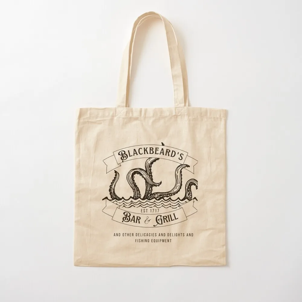 

Blackbeard's Bar and Grill Tote Bag shoping bag Canvas shopping bags foldable Canvas Tote Bag