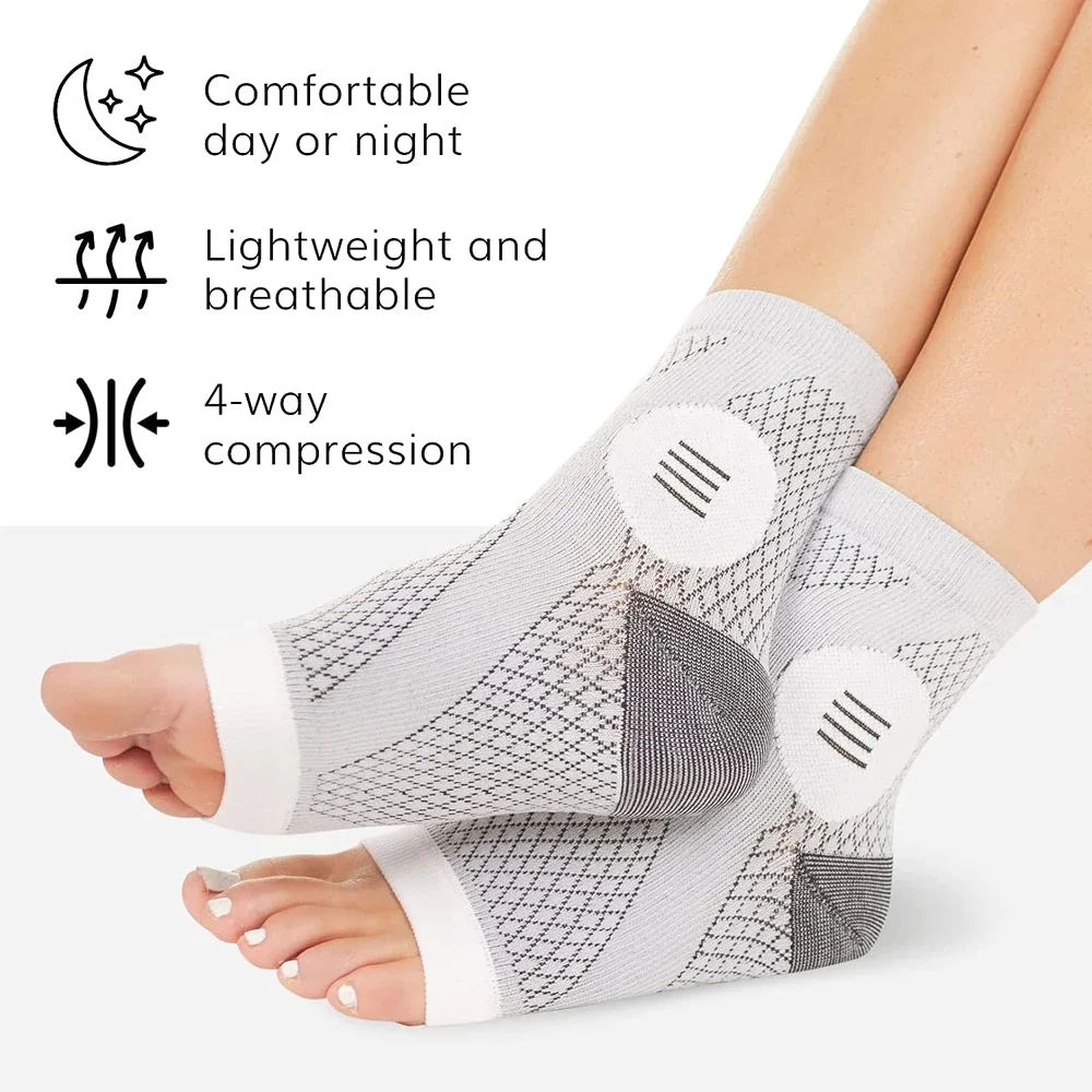 1Pair Neuropathy Socks - Peripheral Neuritis Therapy Compression Diabetic Open-Toe Foot Sleeves for Ankle Gout,Nerve Damage Pain