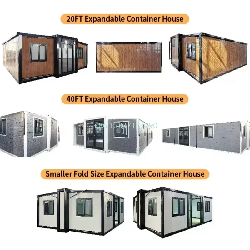 Factory Price Container House Supply Modular Tiny House Prefab 2 Bedroom Expandable Folding Container House for Netherlands