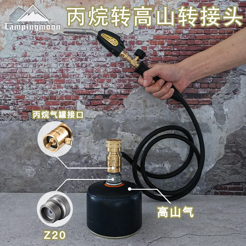 CAMPINGMOON Z20 BKZ20 No Lock Propane To Alpine Adapter High Mountain Gas Tank To Propane Adapter