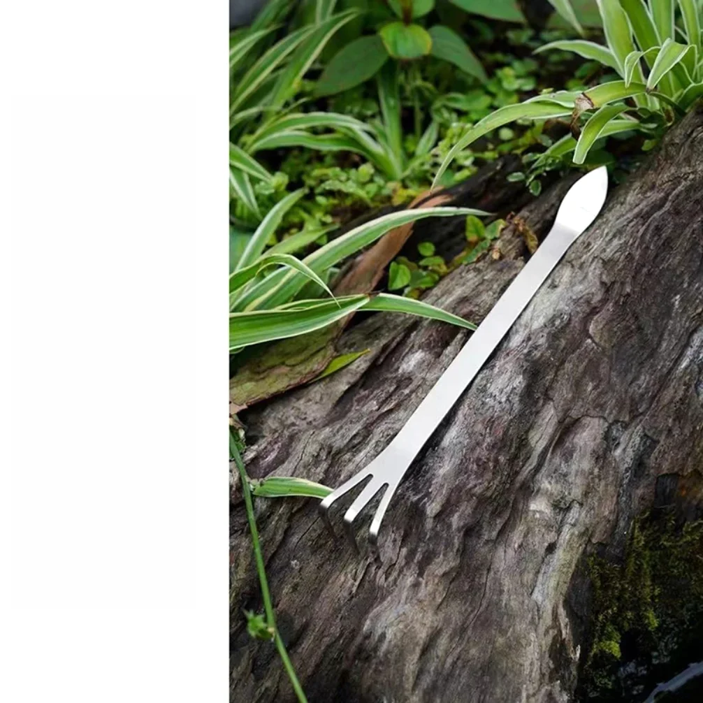 3Pcs Stainless Steel Root Rake Bonsai Potted Plants 3-Prong Loosen Soil Tool Handheld Rustproof Rake Home Gardening Tool