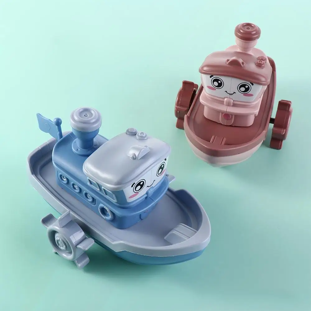 Water Toys Birthday Gifts Floating Ship Game Swimming Beach Game Clockwork Boat Baby Bath Toys Wind Up Toy Cartoon Ship Toy