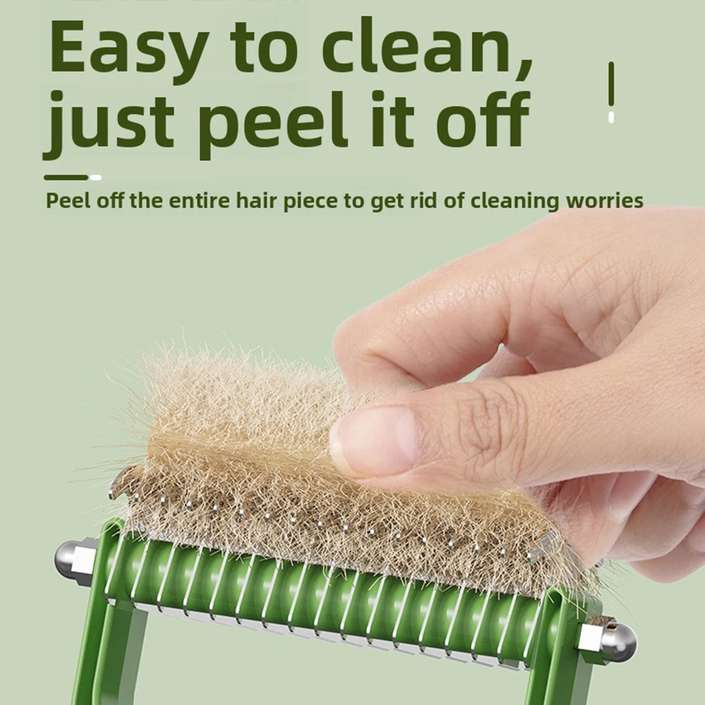Pet Dematting Comb,Stainless Steel Double Sided Undercoat Rake For Cats,Professional Pet Grooming Tool Pet Accessories - view 5