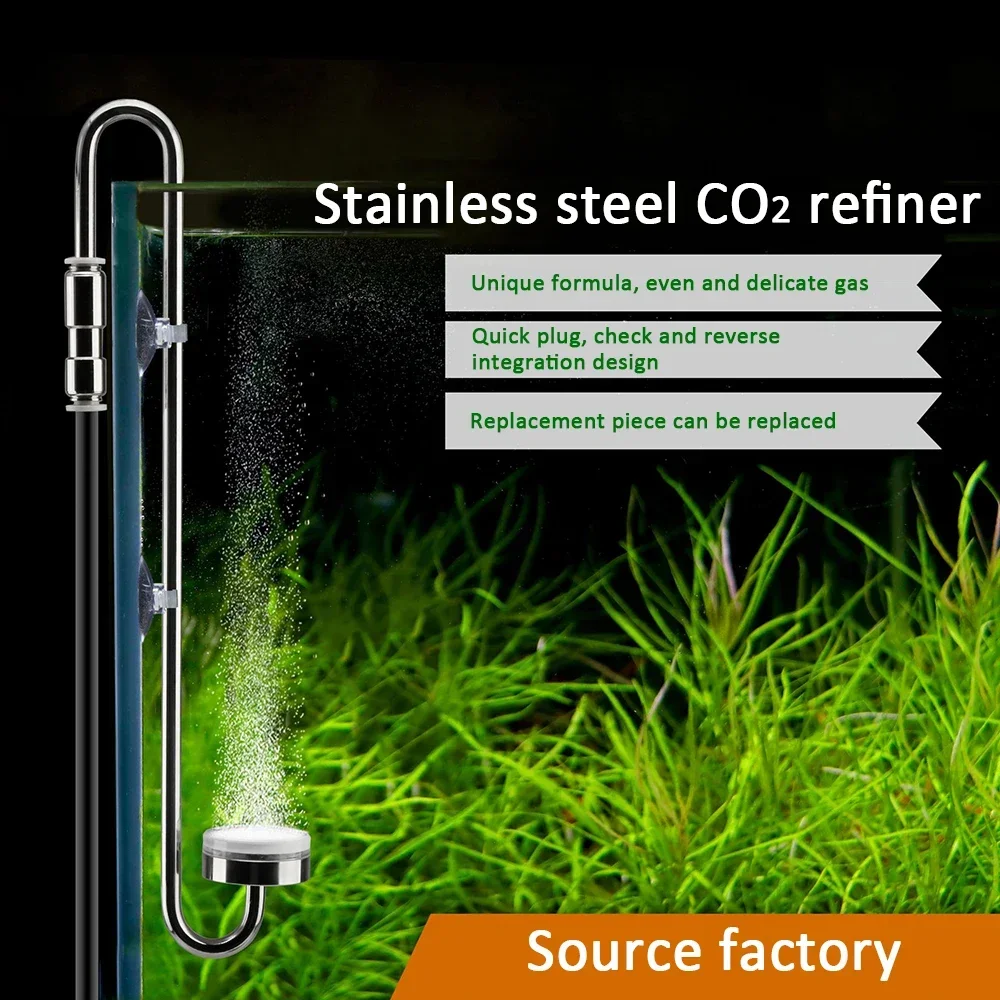 

Fish Tank CO2 Diffuser 304 Stainless Steel Material Atomizer Refiner Using Special for Aquarium Aquatic Plant Growth Accessory