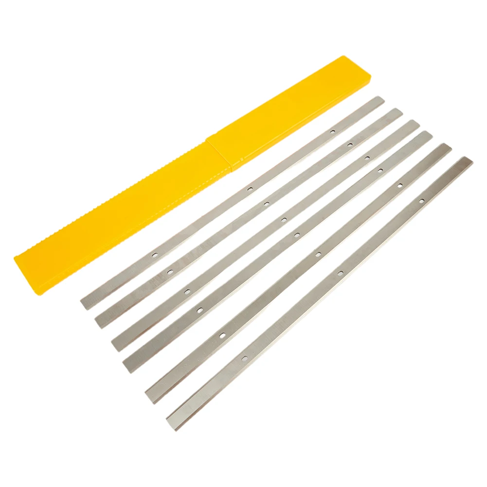 Lâminas de plaina para carpintaria 13\\\"-1/2\\\" Acessórios Peças 13\"-1/2\" 6 peças de corte de aço de alta velocidade borda dupla