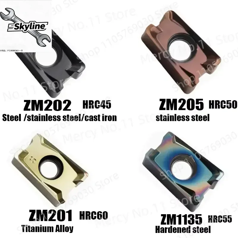 10pcs for HRC45-55 LNPU110408 LNPU 110408 LNPU15T608 Carbide Insert Fast Feed Milling Insert Indexable Heavy Cutting Milling