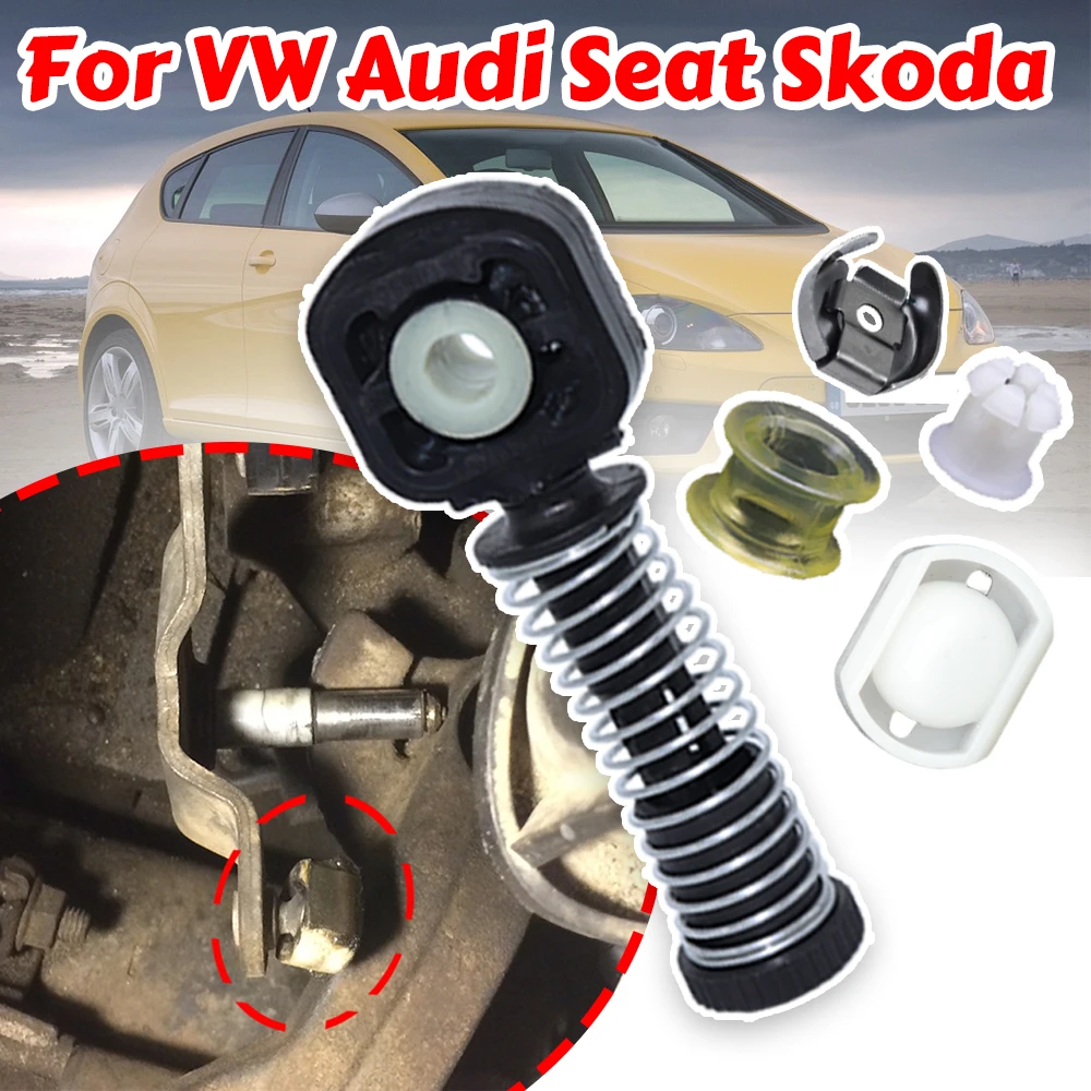 Gear Selector Lever Mechanism Sliding Shoe Bushing Shift Rod Linkage Clip Manual Transmission Rivet For Audi A3 Seat Toledo Leon