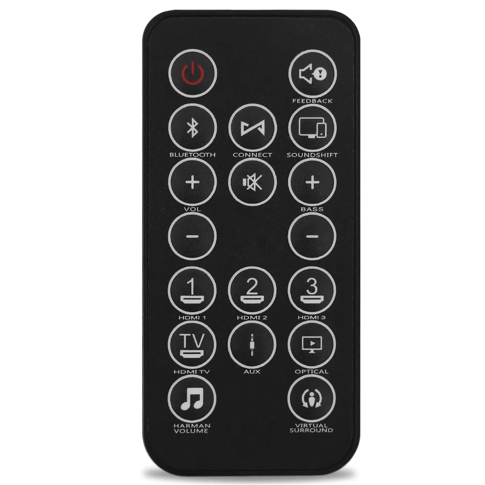 Control Remoto para Barra de Sonido JBL Cinema SB200 SB350 SB450 SB400, Compatible con el Reproductor del Sistema de Audio JBL Boost TV 93040001600