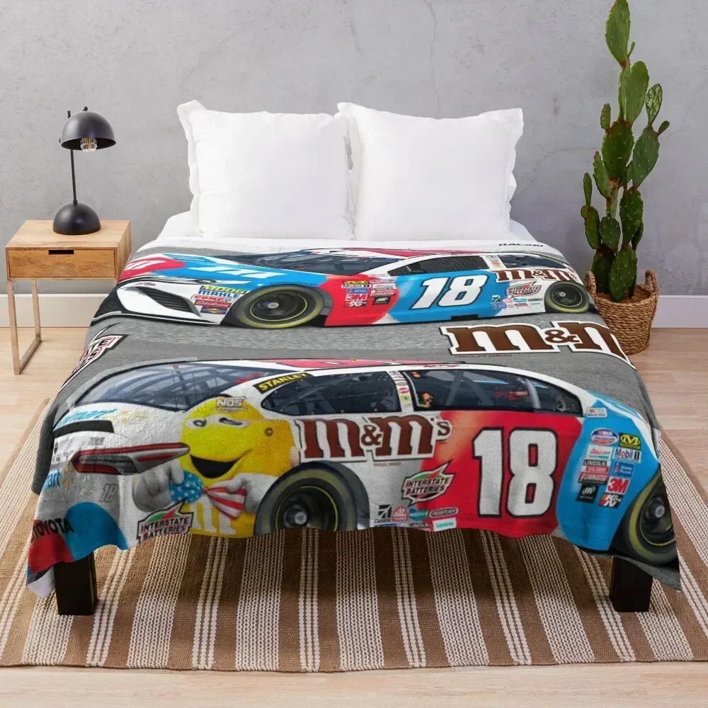 

kyle busch Throw Blanket Foldable Soft Warm Blanket for Outdoor Use