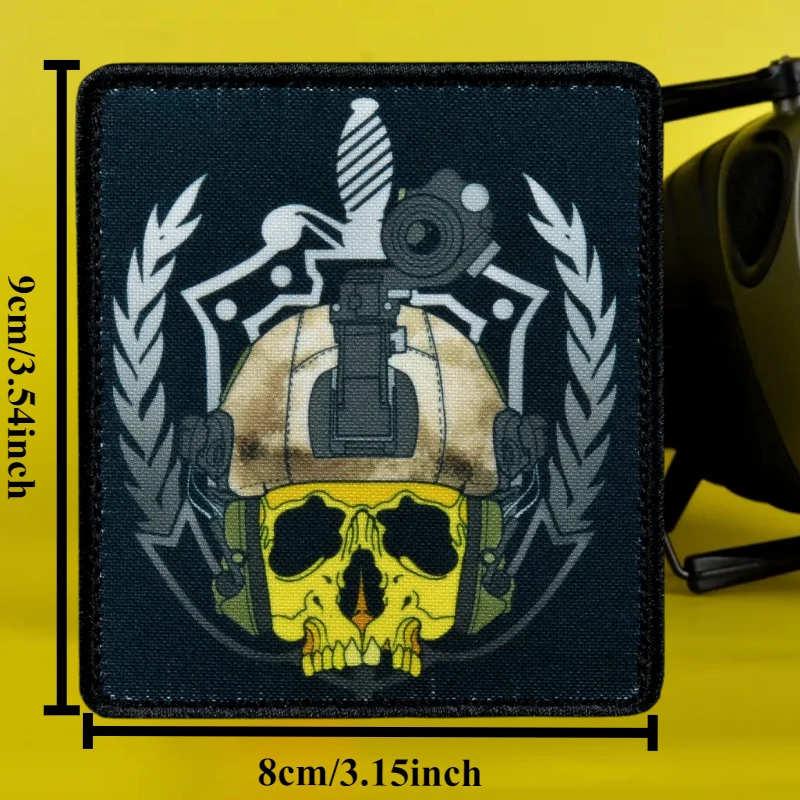 FSB Skull Tactical Patch Central Security Service Skeleton Print Hook Patch Military Morale Badge Armband Backpack Vest Stickers