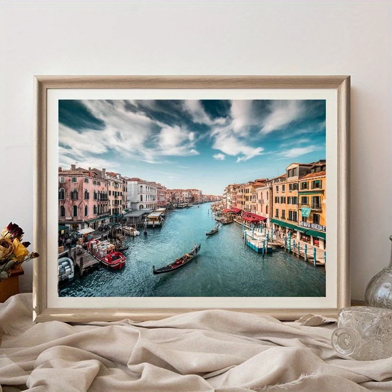 500 قطعة بازل قطع للبالغين اللوحة البندقية Lanscape ورقة الألغاز ديكور المنزل جدار عرض عيد الميلاد مهرجان هدية لعبة