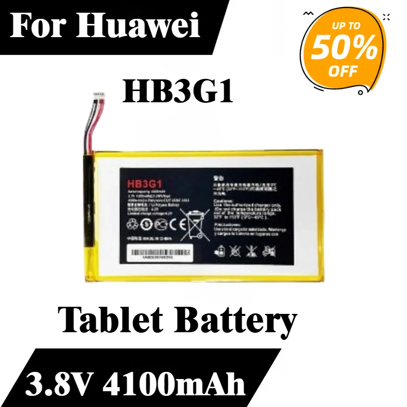 

HB3G1 Tablet Battery 3.8V 4100mAh For Huawei S7-303 S7-931T1-701u S7-301w MediaPad 7 Lite S7-301u S7-302 Brand-New High Quality