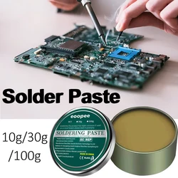 10g/30g/100g Soldering Flux Lead-Free Solder Paste Easy Soldering Iron Repair Iron Piece PCB LED Soldering Repair 1/2/3pcs