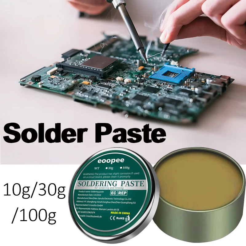 10g/30g/100g topnik lutowniczy bezołowiowa pasta lutownicza łatwa lutownica naprawa element żelazny PCB LED naprawa lutowania 1/2/3 sztuk