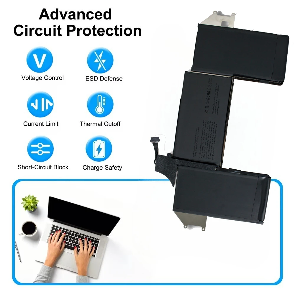 A1965 11.4V 49.9Wh Replacement Li-ion Battery for Apple MacBook Air 13