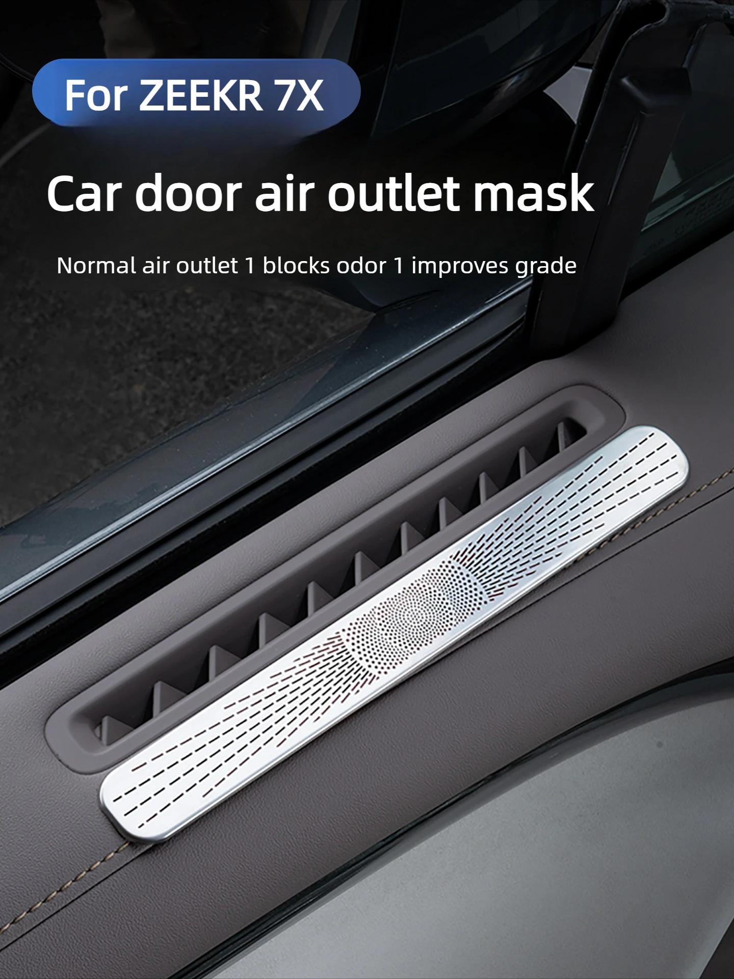 For Zeekr 7X Protective Cover for Air Conditioning Vent on The Car Door Upper and Lower Instrument Protective Covers Accessories