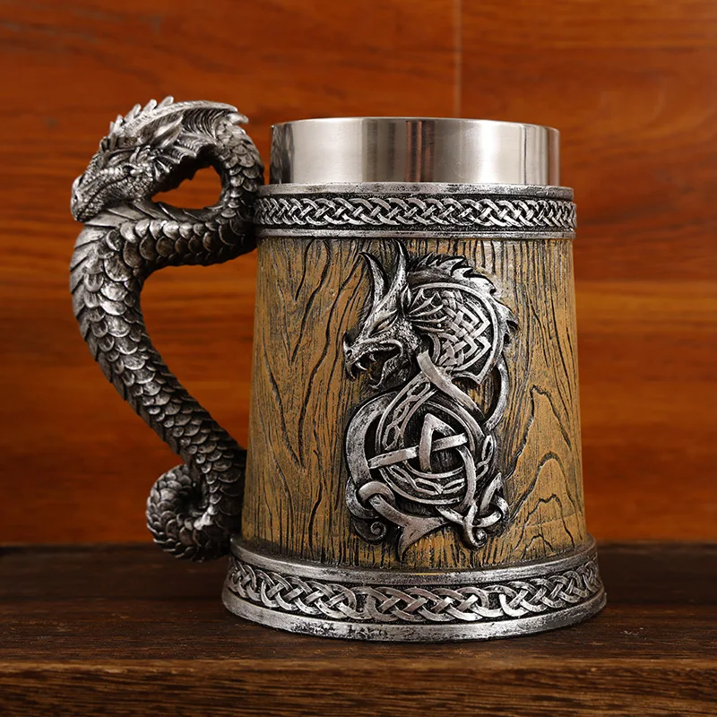 New product: Monster Dragon Mark Coffee Cup, Large Draft Beer Cup for European and American Taverns
