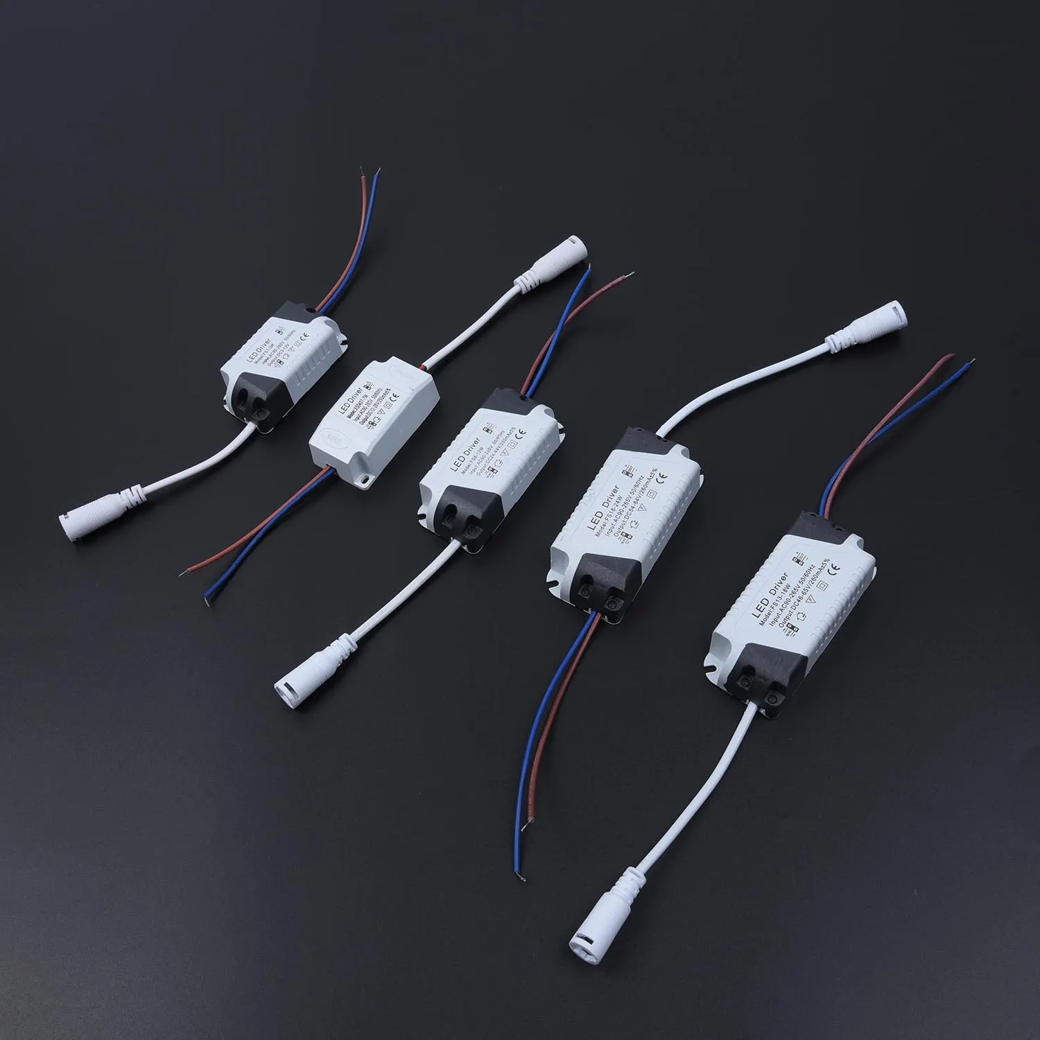 LED電源アダプタートランス,パネルライト,ac90,265v,3w,4-7w,8-12w,13-18w,18-24w,240ma 270ma