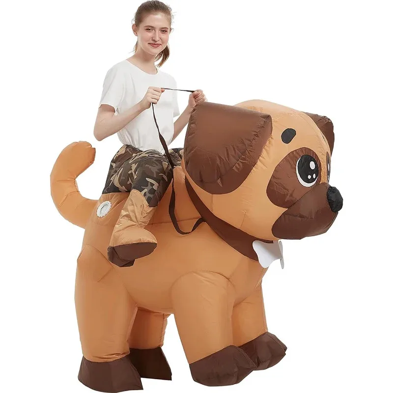 Sky01 تفجير أزياء الحفلات، زي قابل للنفخ للبالغين، زي الكلب القابل للنفخ، أزياء الهالوين للرجال والنساءSd01$