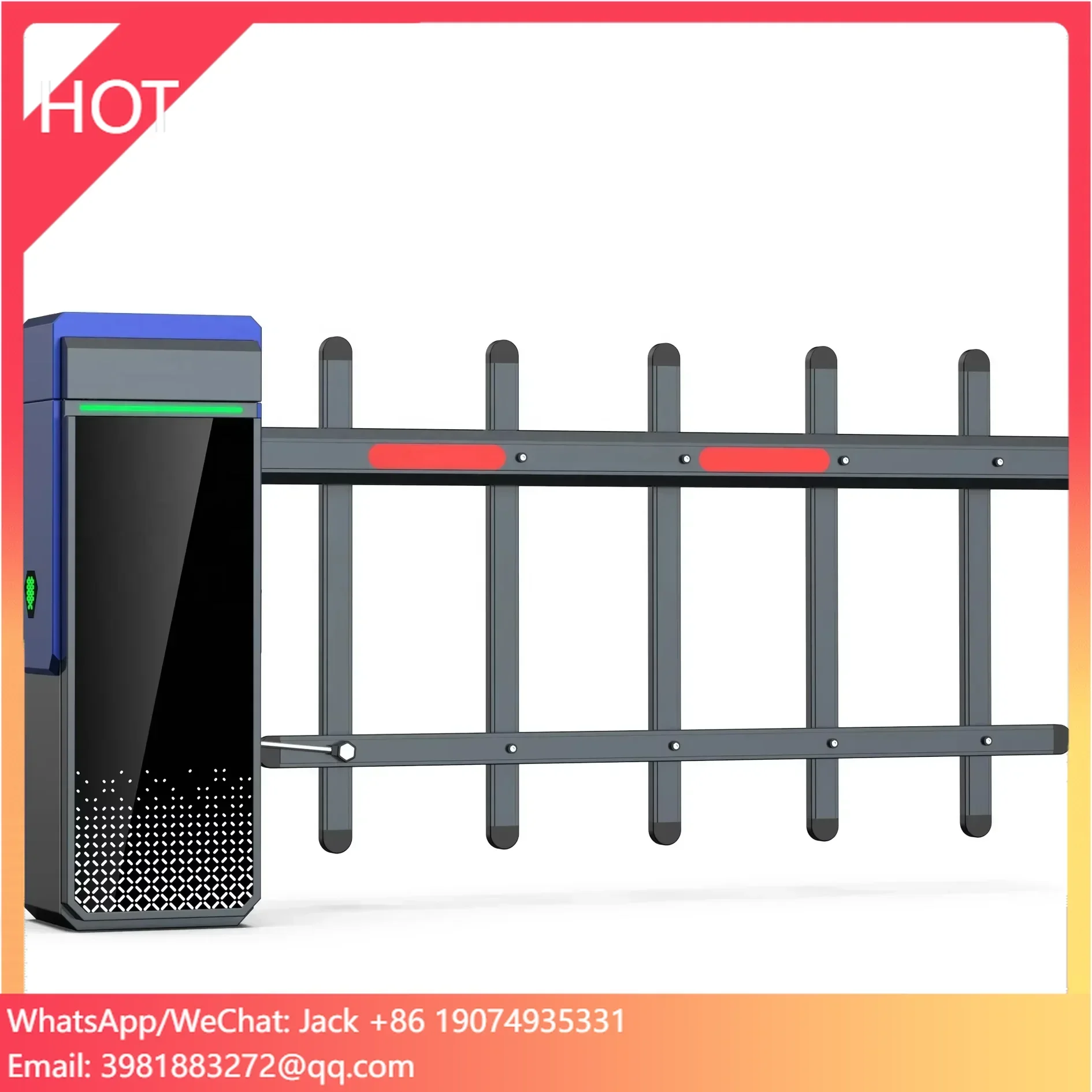 

Fence Straight Pole Advertising Parking Gate Boom Barrie Gate For Parking Entrance Parking System Equipment