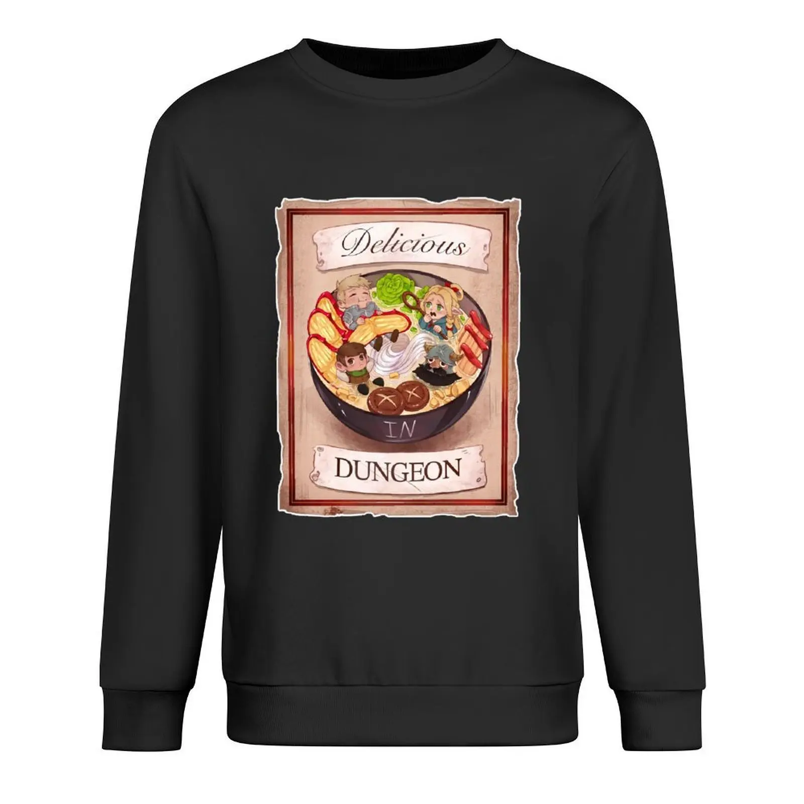 

dungeon-meshi-hotpot-ramen Pullover men wear male clothes men clothes graphic t shirts men oversize sweatshirts