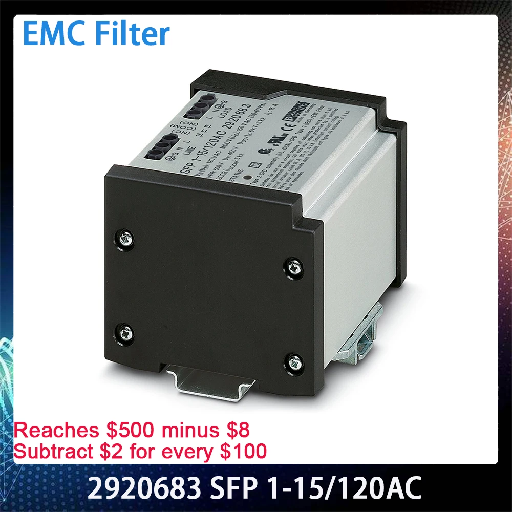 2920683 SFP 1-15/120AC Interference Filters For Phoenix EMC Filter Surge Protection Device DIN Rail Module Works Perfectly