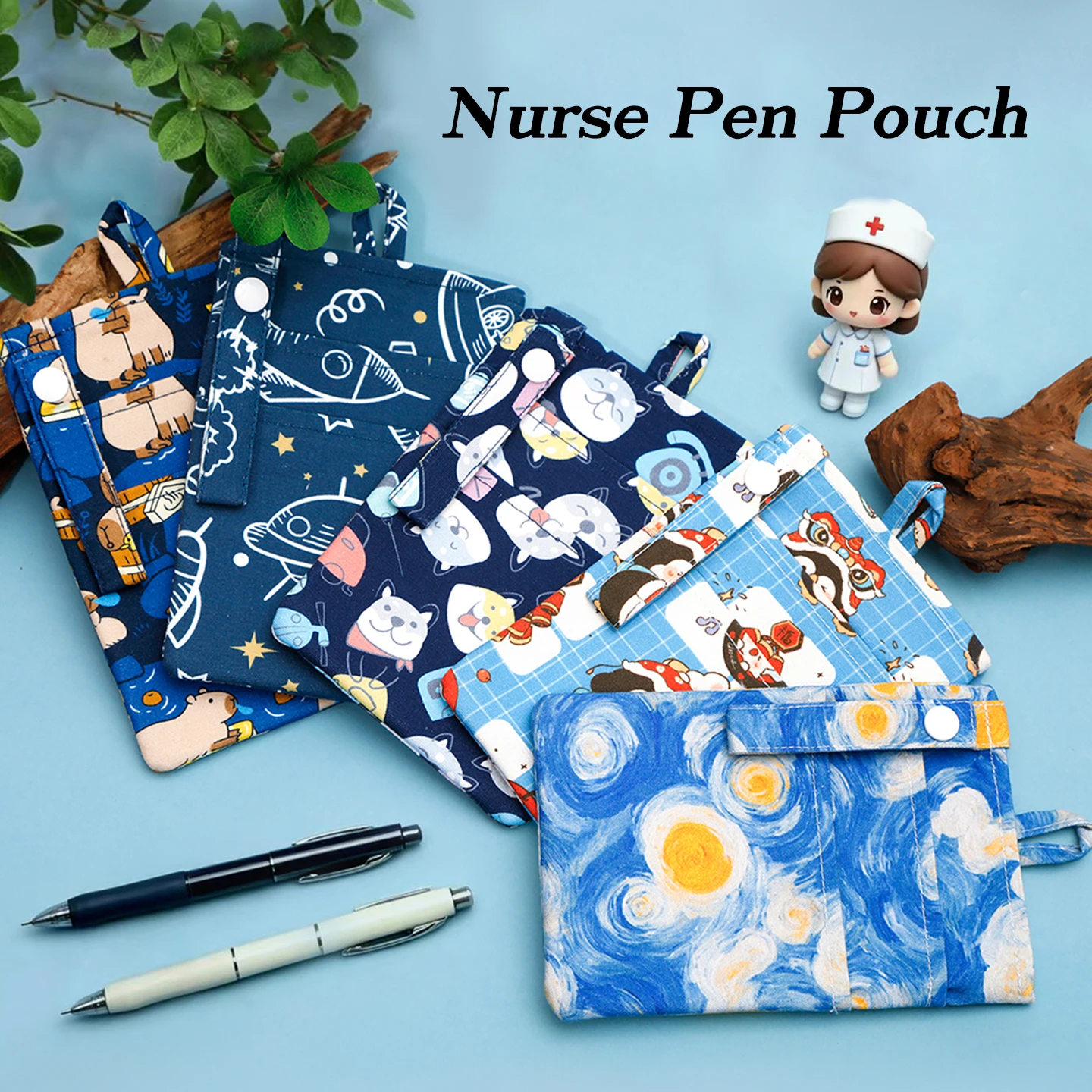 Cartoon Healthcare Professional's Organizer Pen Bag Nurse's Pen Pocket Convenient Clip-on Pen Pouch P1322