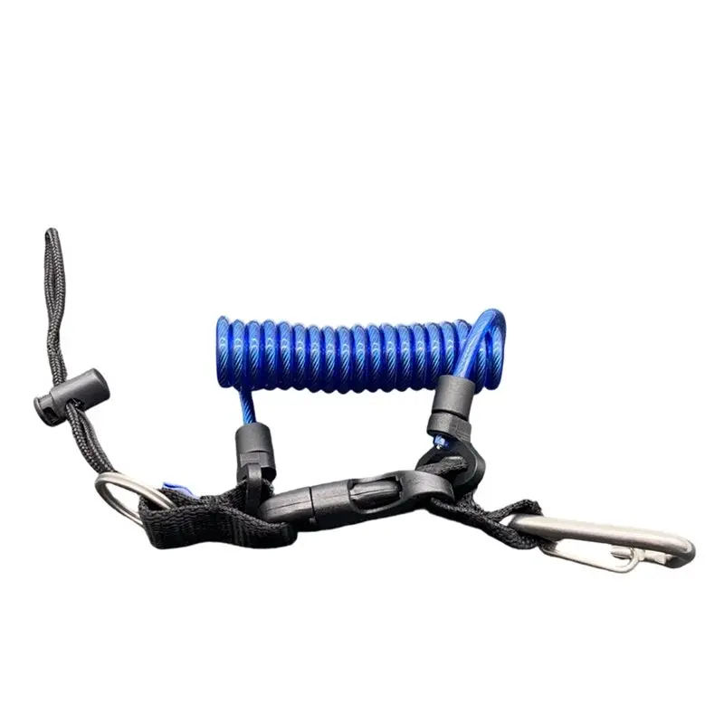 

【БОЛЬШАЯ РАСПРОДАЖА】Пружинный страховочный шнур для камеры с защитой от потери, поворотным крюком и быстросъемной пряжкой