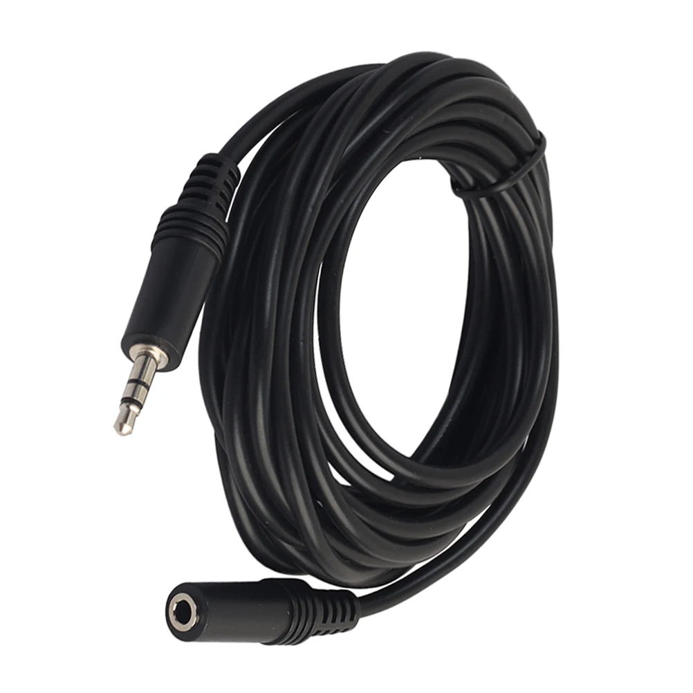 

3.5Mm Male To Female Stereo Audio Extension Cable 3 Meters Long Nickel Plated Connectors Durable Pvc Coating Compatible With