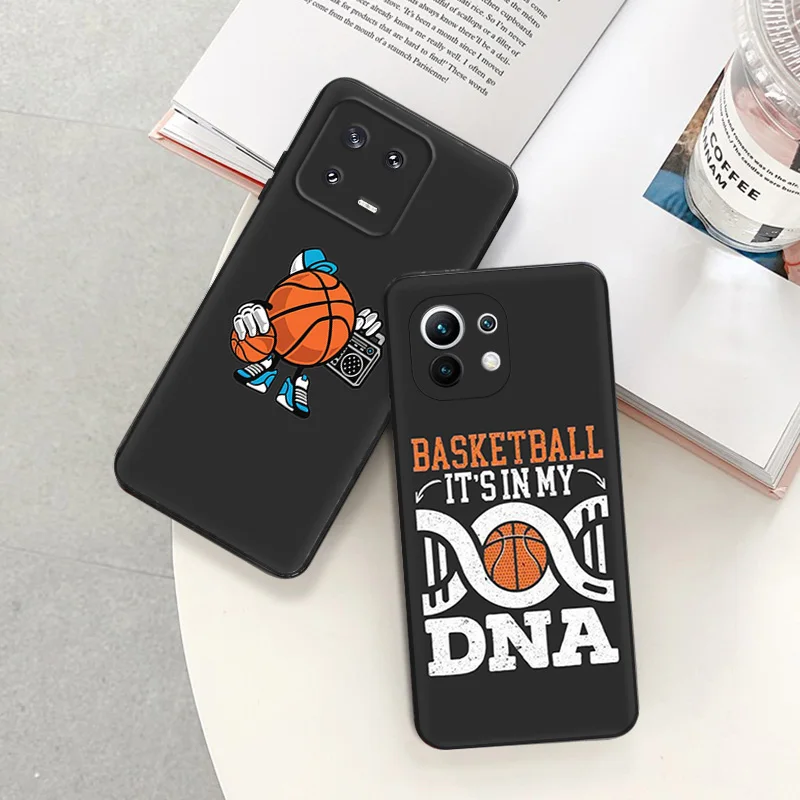 Anti-Drop Soft Phone Case For Xiaomi 12T 12X 13Lite Redmi Note 12 4G 5G 12s 13 Pro 12c 13c Note13 Love Play Basketball Cover