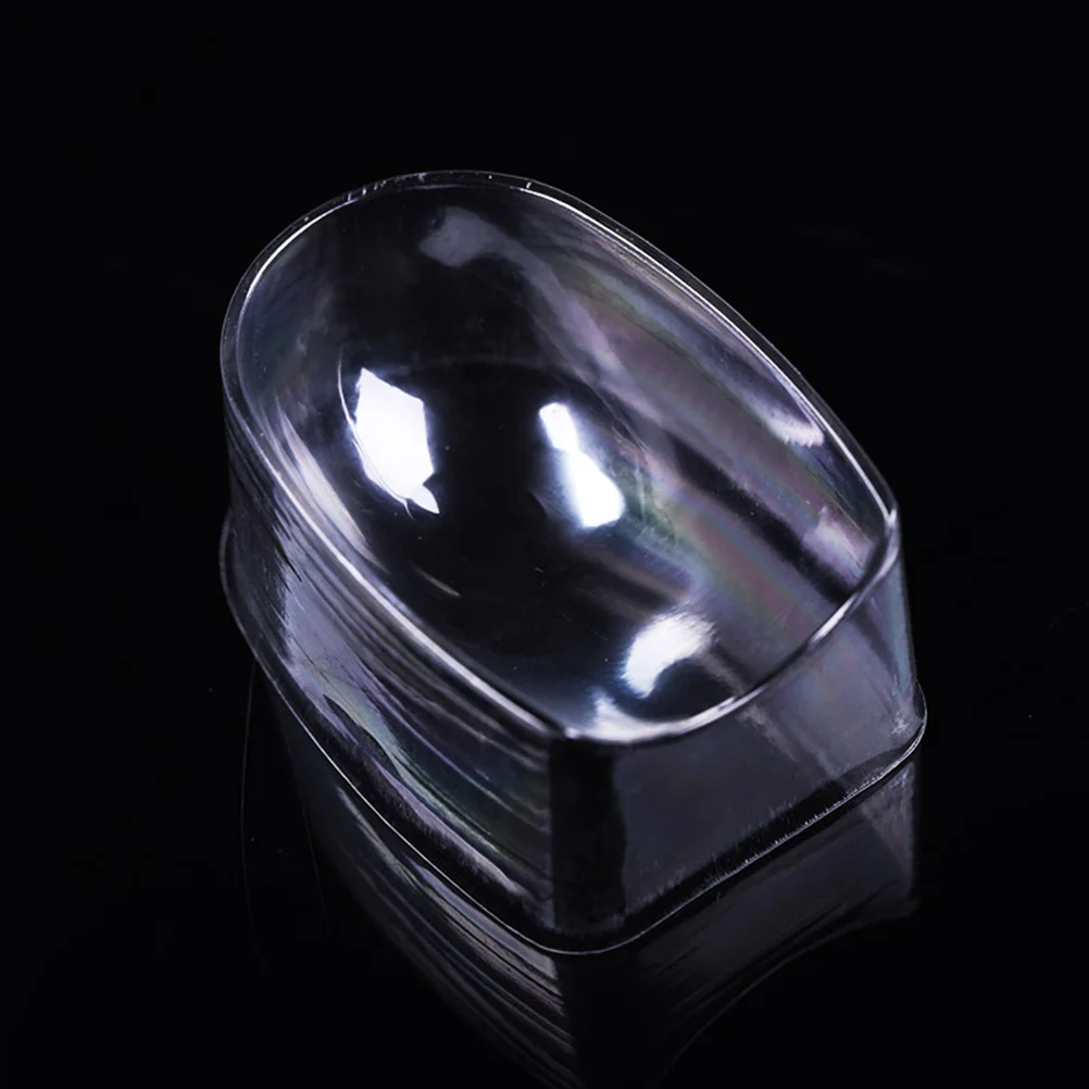 

4Pcs French Dip Nail Tips Mold Powder Container Finger Groove Guide Dipping Tray Manicure Tool Powder Container