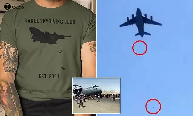 كابول القفز بالمظلات نادي 2021 تي شيرت السقوط من خطة خمر نمط مطبوعة تي شيرت الفتيات موحدة قمصان مخصصة الكبار في سن المراهقة للجنسين #1