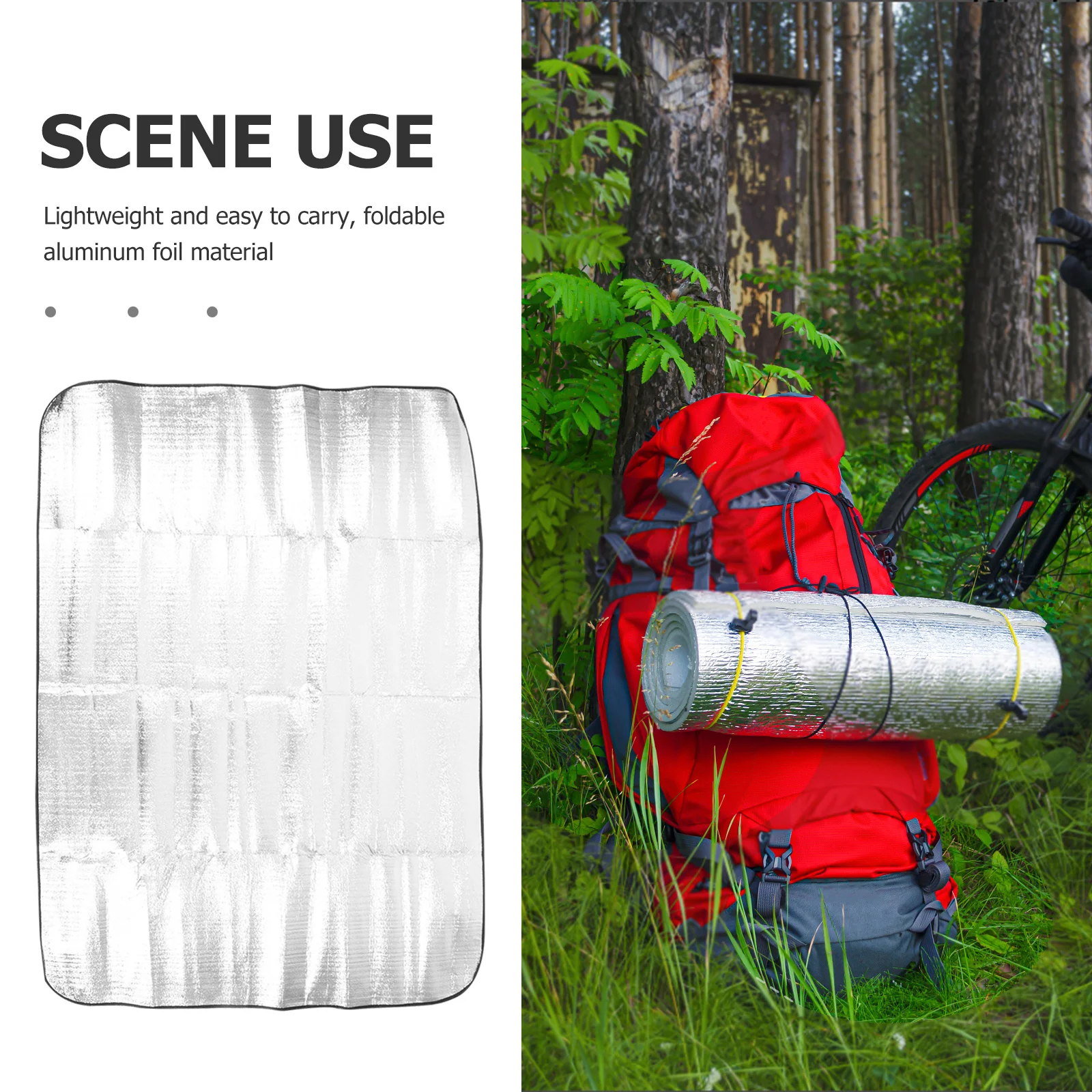 

Picnic Outdoor Camping Tent Pad Thickened Waterproof Ground Mat For Hiking Beach Travel Portable Large Comfortable Camping