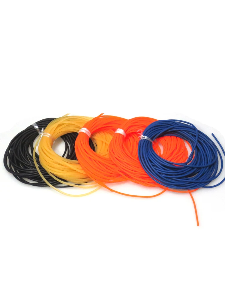 1000g Diameter 2mm 2.5mm 3mm 3.5mm Solid Elastic Fishing Rope Fishing Accessories Good Quality Rubber Line For Catching Fishes