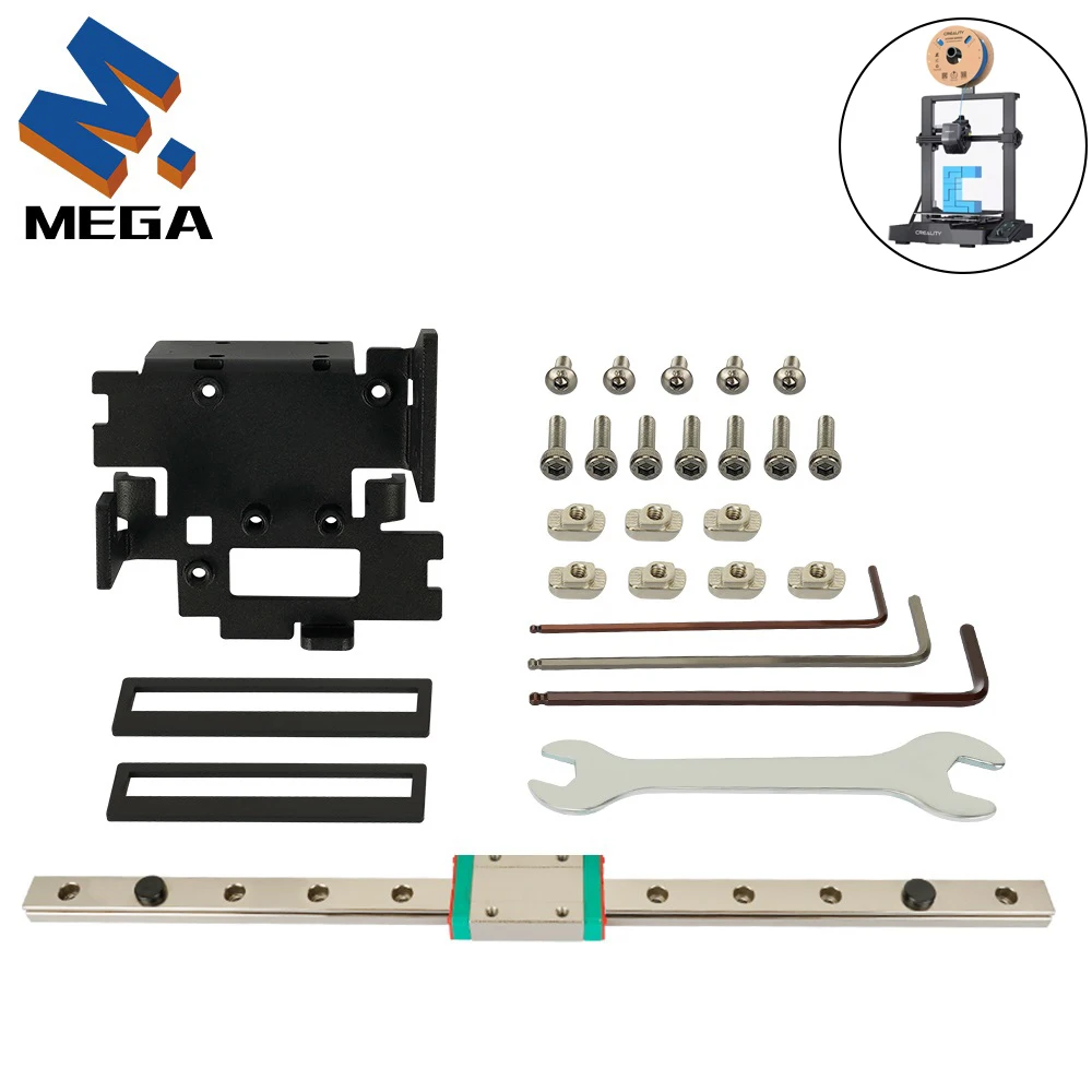 For Creality Ender3 V3 SE X-axis Upgrade Kit MGN9H LINEAR RAIL ADAPTERS Linear Rails 300mm For Creality Ender-3 V3 SE