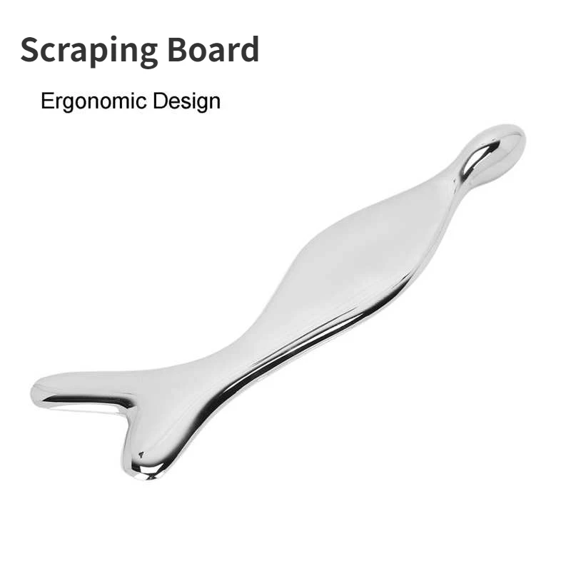 

Stainless Steel Scraping Board Body SPA Guasha Massager Expel Toxins Scraper Muscle Relaxation Slimming Facial Neck Massage Tool