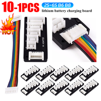 1-10PCS 1S/2S/3S/4S/5S/6S Lipo Battery Balance Charger Cable Lithium Battery Balanced Charger Expansion JST XH Adapter Board