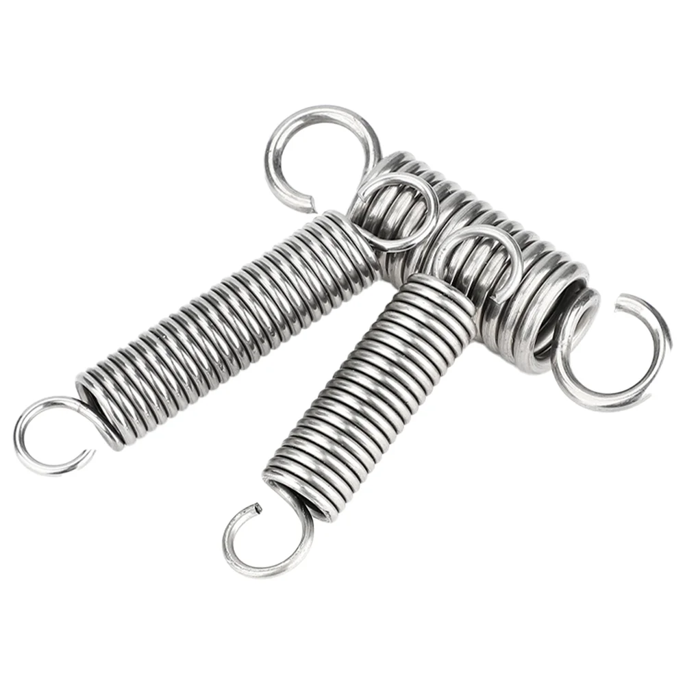 3 Pcs 304 Stainless Steel Dual S Hook Small Tension Spring Length 20-120mm Wire Diameter 0.8mm/1.0mm/1.2mm Extension Springs