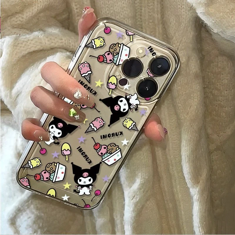 

Cartoon Kurumi Case for IPhone 16 Pro Max 15 Pro Shockproof Protective Cover 14Plus Soft Waterproof Case 13 12 Mini Kawaii Case