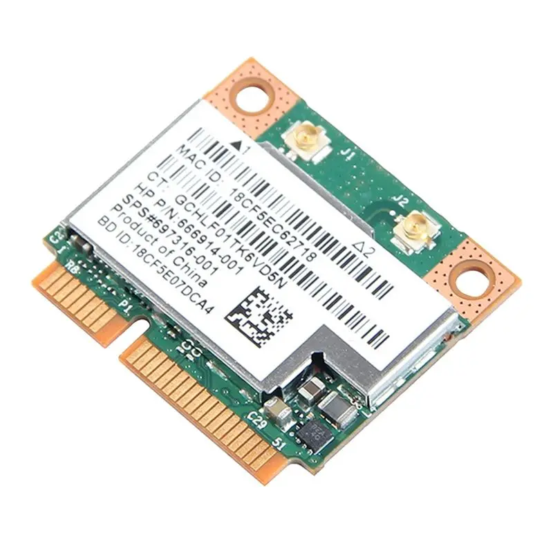 Carte réseau WiFi ABGN BCM943228HMB, double bande, 300Mbps, Bluetooth4.0, 802.11A/B/G, Mini PCI-E, adaptateur WLAN pour ordinateur portable
