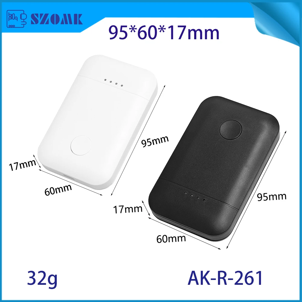 95x60x17mm WiFi 6 Adapter Enclosure ABS Plastic Project Box with Type-C Fast Charge Design for High-Speed Networking and IoT